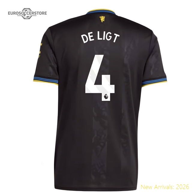 Official 2025-2026 Manchester United Third Shirt (de Ligt 4)