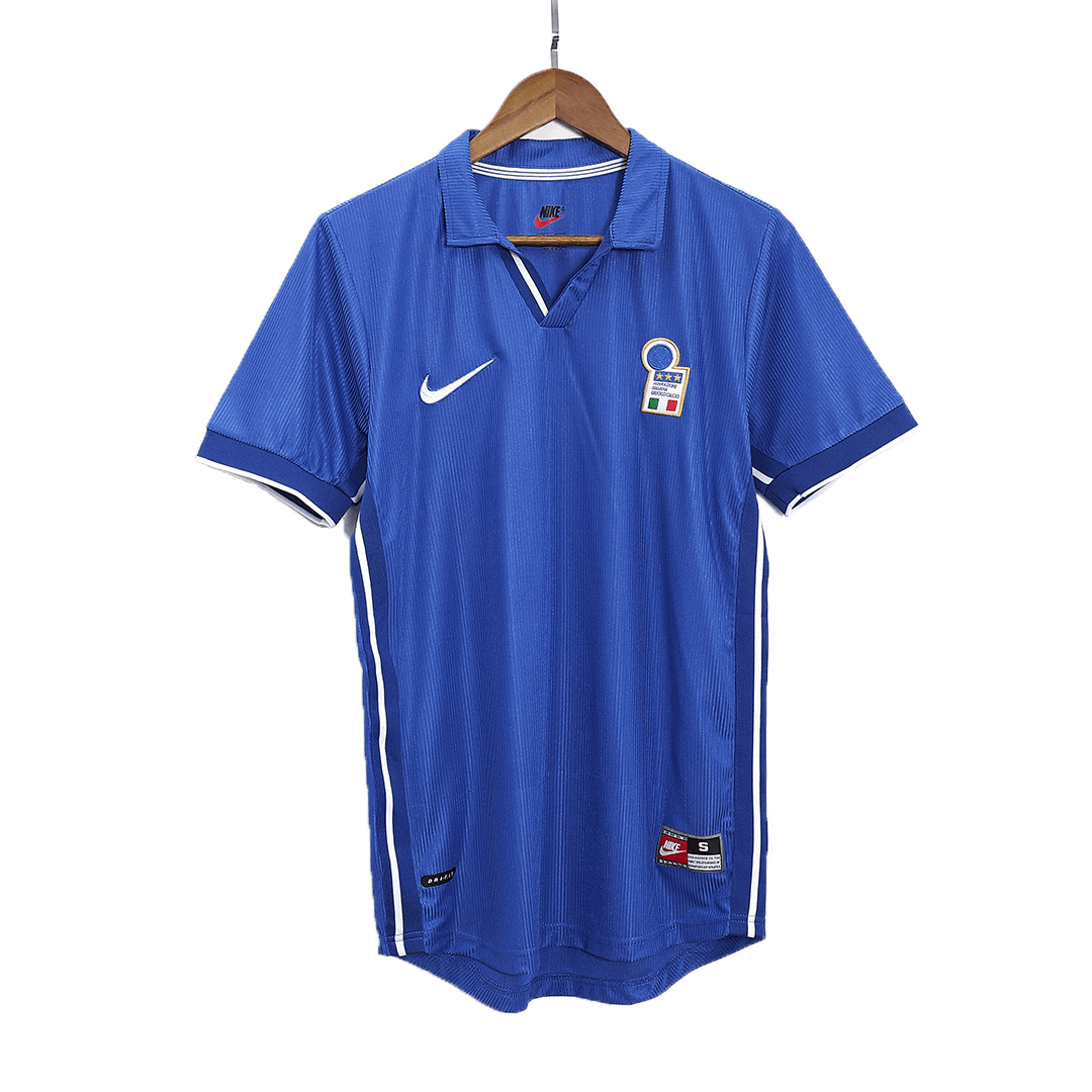 Retro 1998 Italy Home Soccer Jersey Authentic Kit