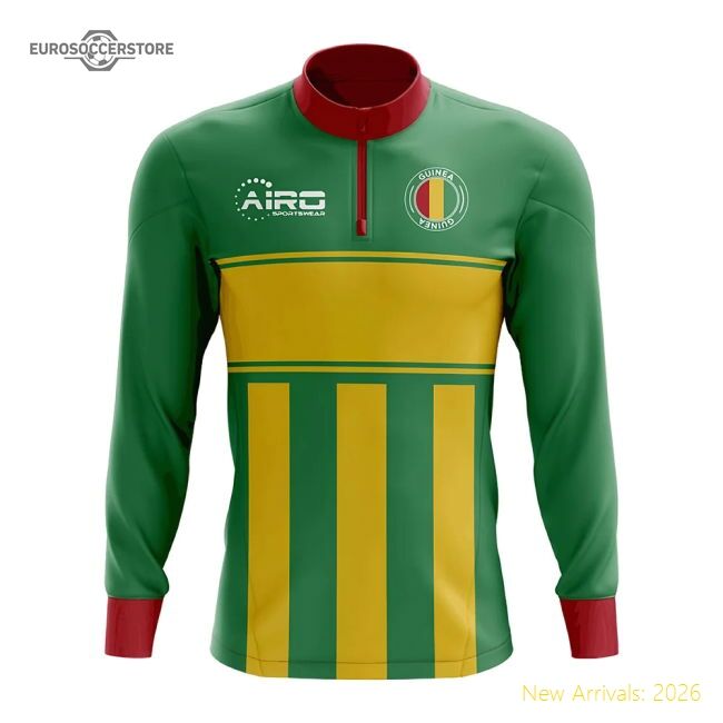 Exceptional Guinea Concept Football Half Zip Midlayer Top (green-ye