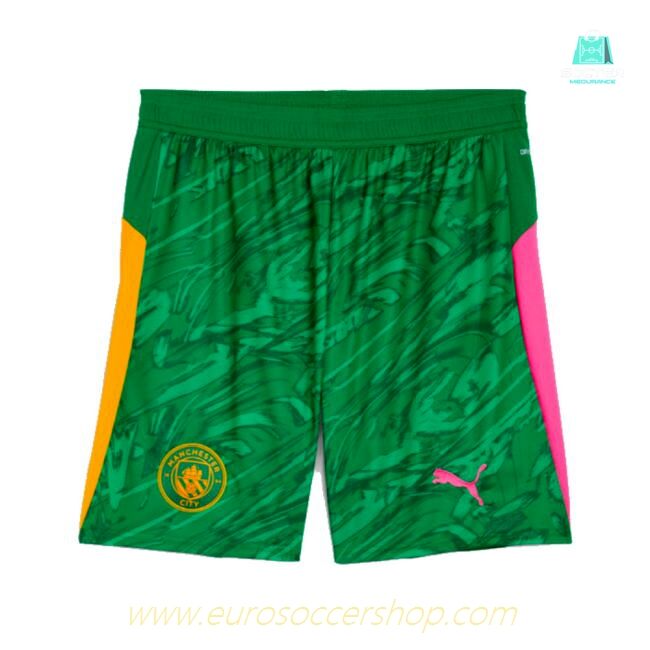 2025-2026 Man City Goalkeeper Away Shorts (Green)