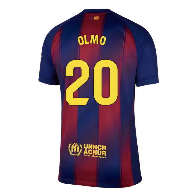 Olmo 20 Barcelona Club Contemporary Home Football Shirt
