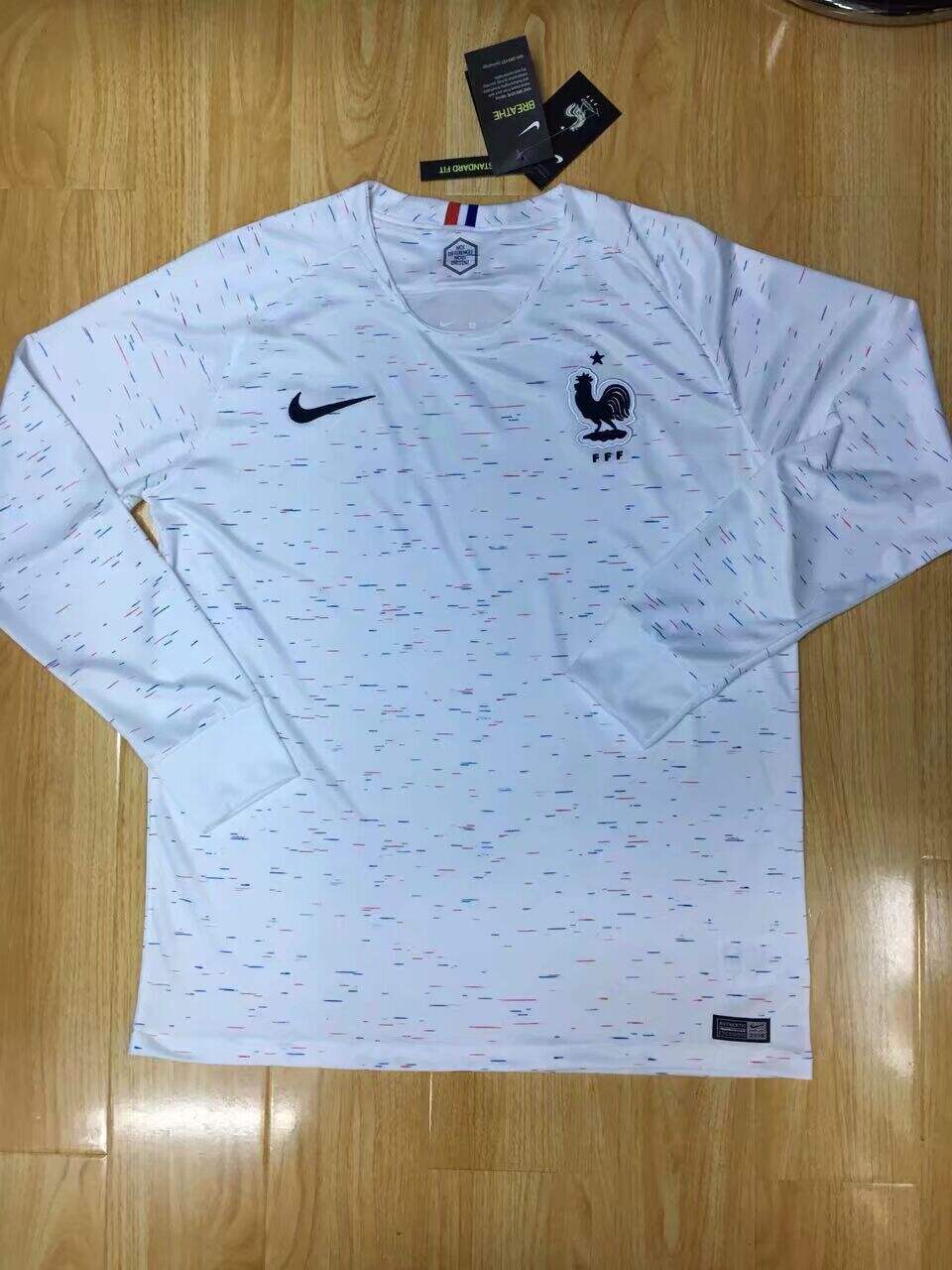 France Away 2018 LS Soccer Jersey Shirt - Official Replica 15671