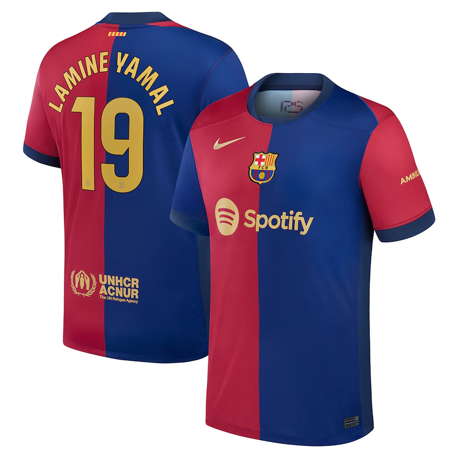 Nike Barcelona nike youth barcelona lamine yamal #19 Home Jersey 24/25