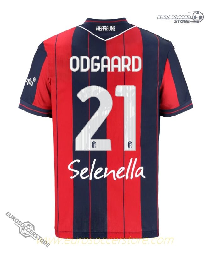 Bologna 25-26 Season Home ODGAARD 21 Jersey