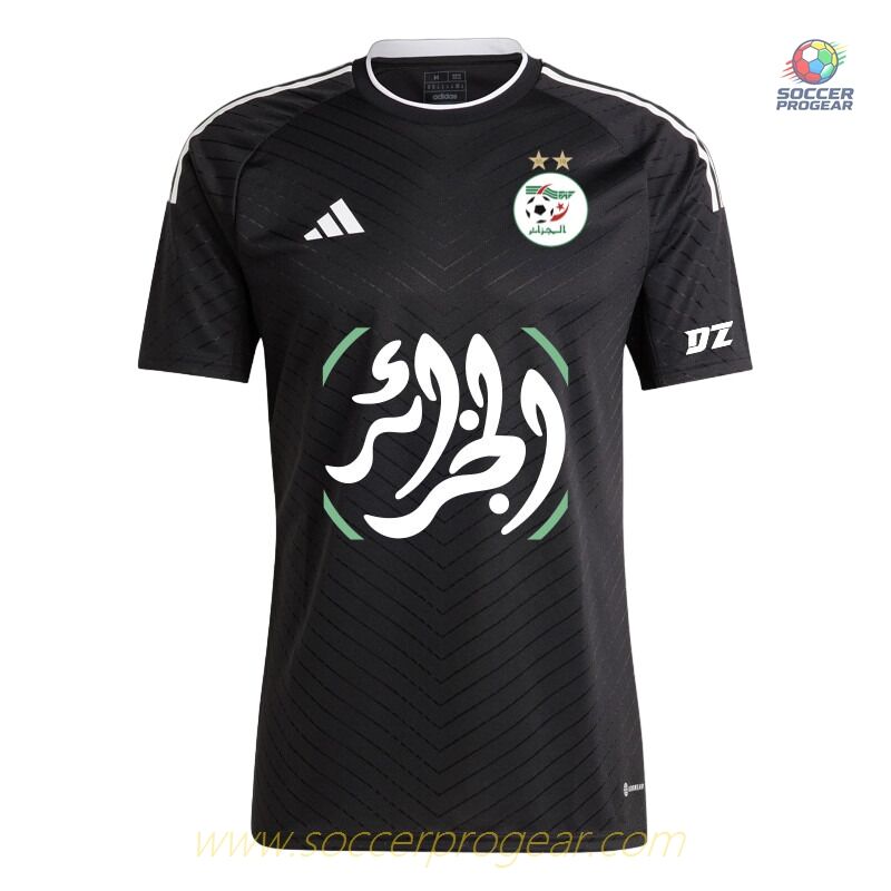 Algeria Palestine Team Jersey 2023 Shiny Black