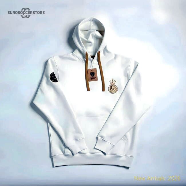 Luxury Madrid Corona Retro Football Hoodie (white) - Unique Style