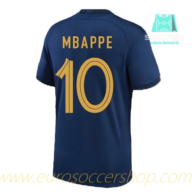 2022-2023 French National Team International Home Football Shirt (MBAPPE 10)