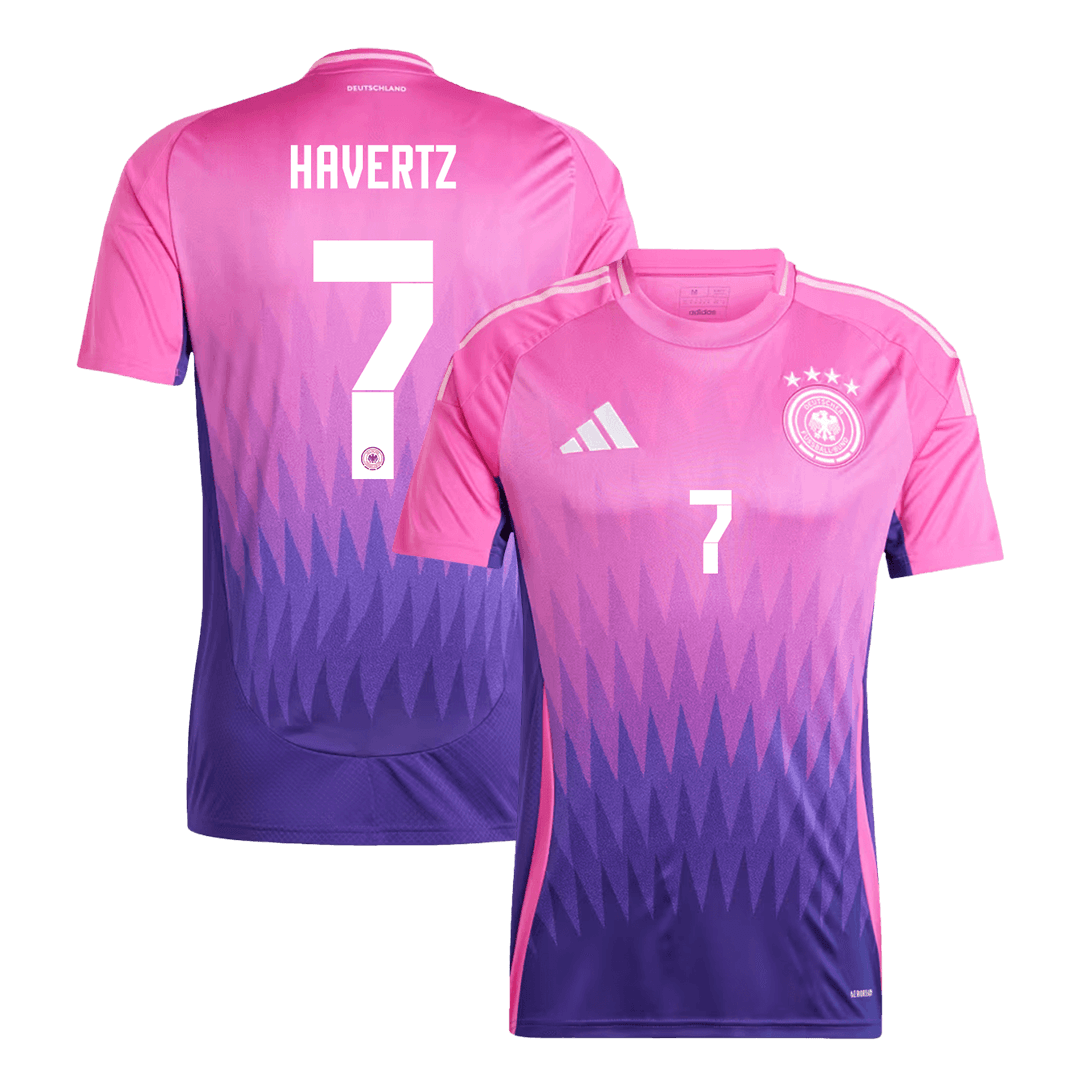UEFA Euro 2024 Germany Away HAVERTZ 7 Soccer Jersey Football Shirt -