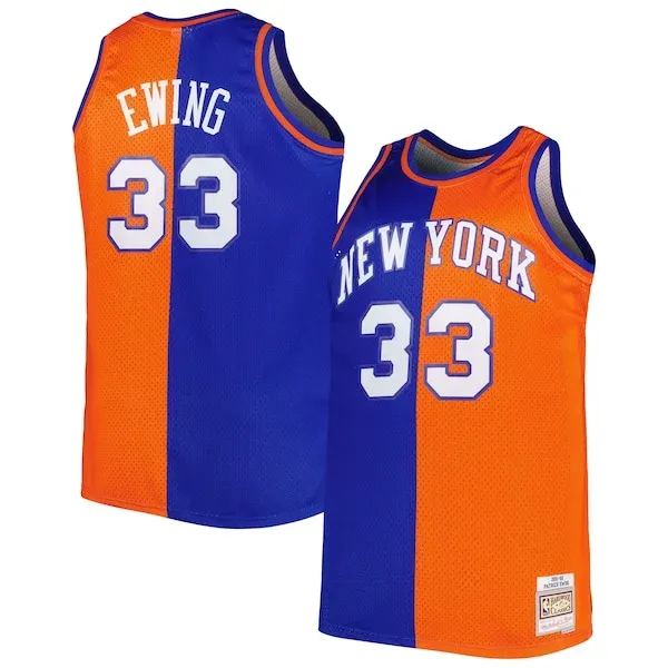 Patrick Ewing NYK Swingman Jersey - official authentic-jersey - Blue