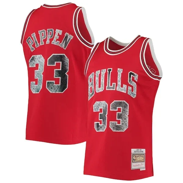 Scottie Pippen CHI Swingman Jersey - authentic authentic-jersey - Red