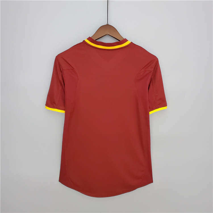 2000 Portugal Retro Soccer Jerseys Home Red Football Shirt - Official