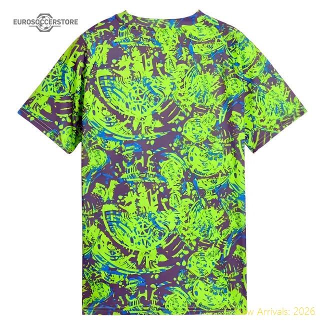 Premium 2025-2026 Man City Warm Up Jersey (pro Green) - Kids