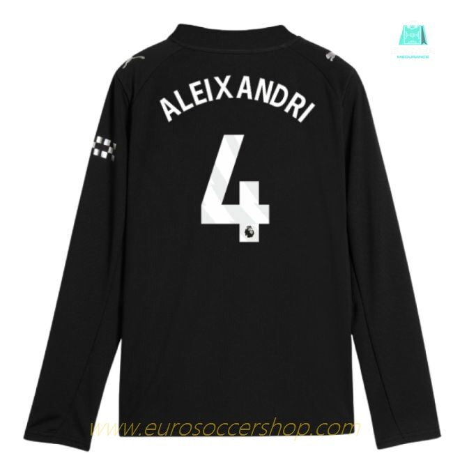 2025-2026 Man City Long Sleeve Away Shirt (Kids) (Aleixandri 4)