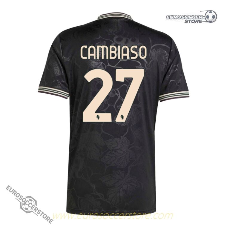 Juventus 25-26 Season Third Jersey with CAMBIASO 27 Printing