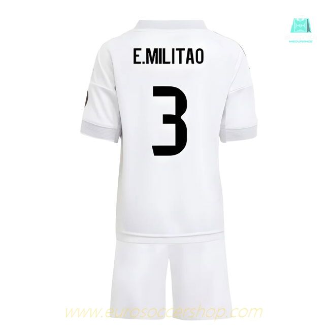 2025-2026 Real Madrid Home Mini Kit (E.Militao 3)
