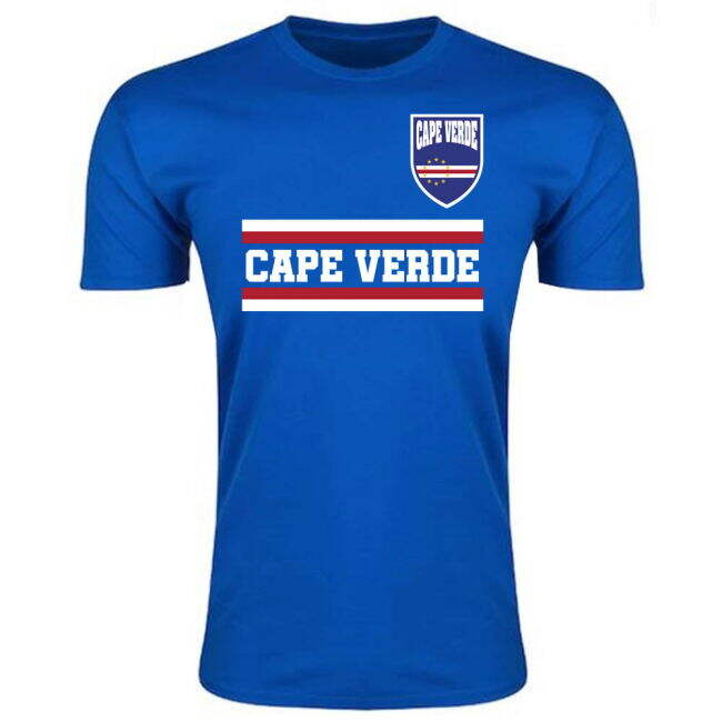 Performance-Driven Cape Verde Core Football Country T-Shirt (Blue)