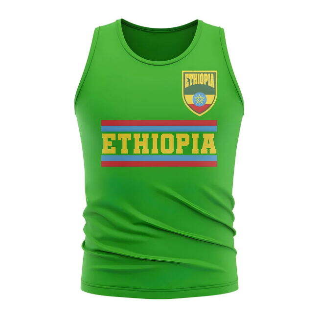 Ethiopia Core Football Country Sleeveless Tee (Green)