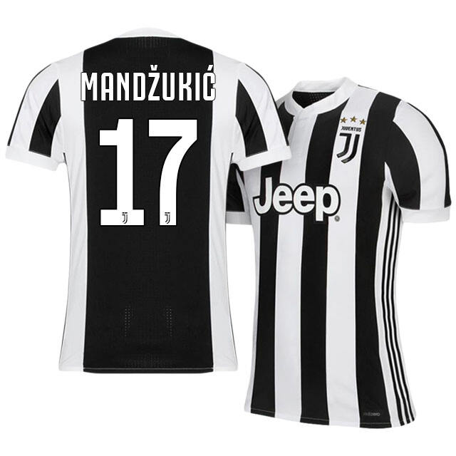 Juventus Home 201718 Mario Mandzukic 17 Shirt - Official Replica 17967