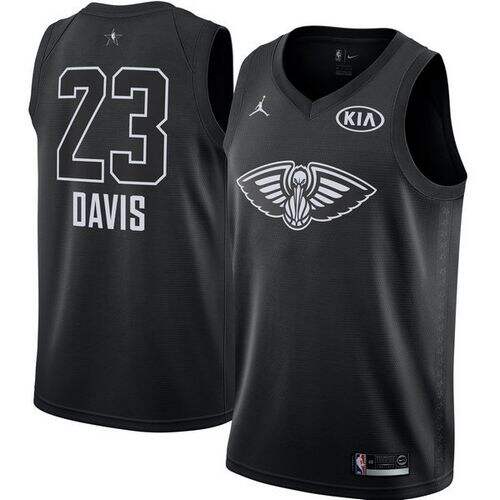 NOP #23 Anthony Davis Performance 2018 Icon NBA Jersey - Black