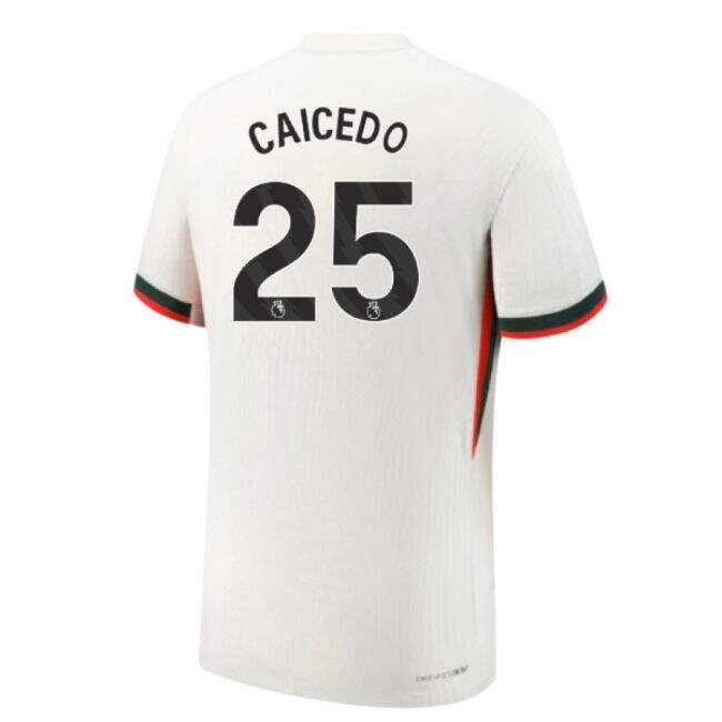 Chelsea 2025-20 Away Football Shirt Caicedo 25 Edition L S