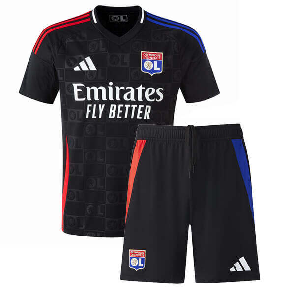 Kids Olympique Lyonnais 2425 Away Kit ShirtShorts - Official Replica
