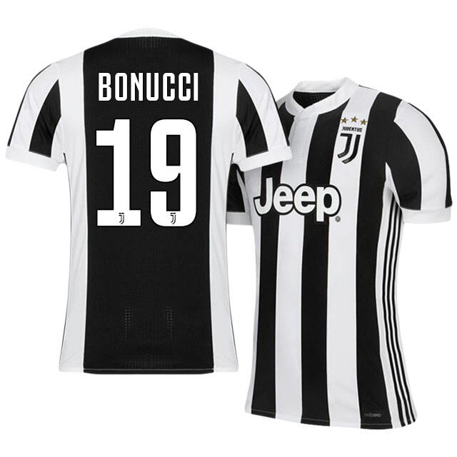 Juventus Home 201718 Leonardo Bonucci 19 Soccer Jersey Shirt -