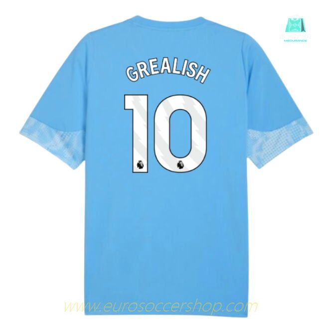 2025-2026 Man City Training Jersey (Light Blue) (Grealish 10)