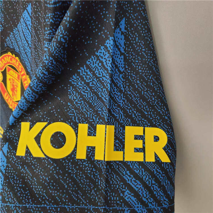 Manchester United 21-22 Kit Third Blue Ronaldo 7 Soccer Jersey