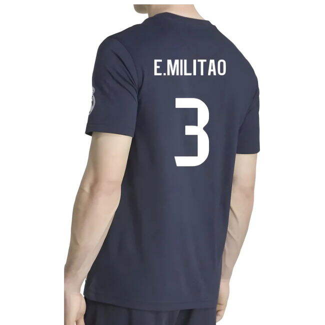 2025-2026 RM Vintage Football Shirt (Navy) Stretch Fabric