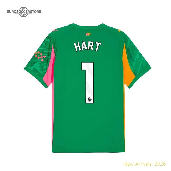 2025-2026 Man City Goalkeeper Road Kit Green Hart Premium 1