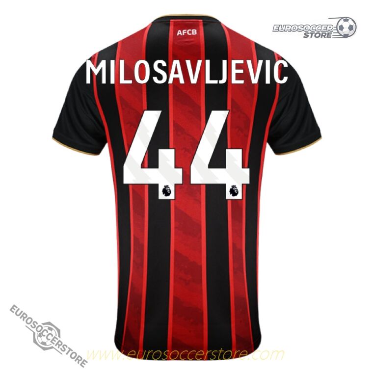 MILOSAVLJEVIC's 44 Bournemouth Home Jersey for the 25-26 season.