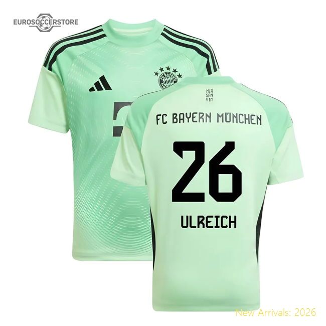 2025-2026 Bayern Munich Home Goalkeeper Shirt (glory Mint)