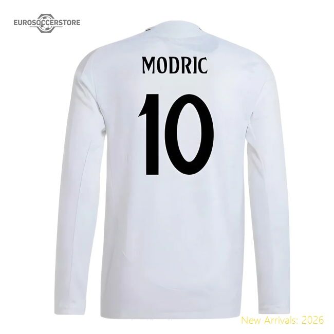 2024-2025 Real Madrid Authentic Long Sleeve Main Jersey (modric 10)