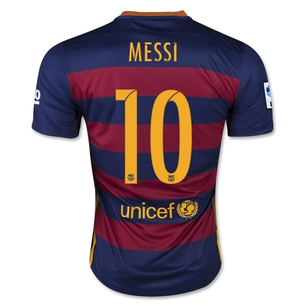 Barcelona 201516 Home MESSI 10 Soccer Jersey - Official Replica 11825