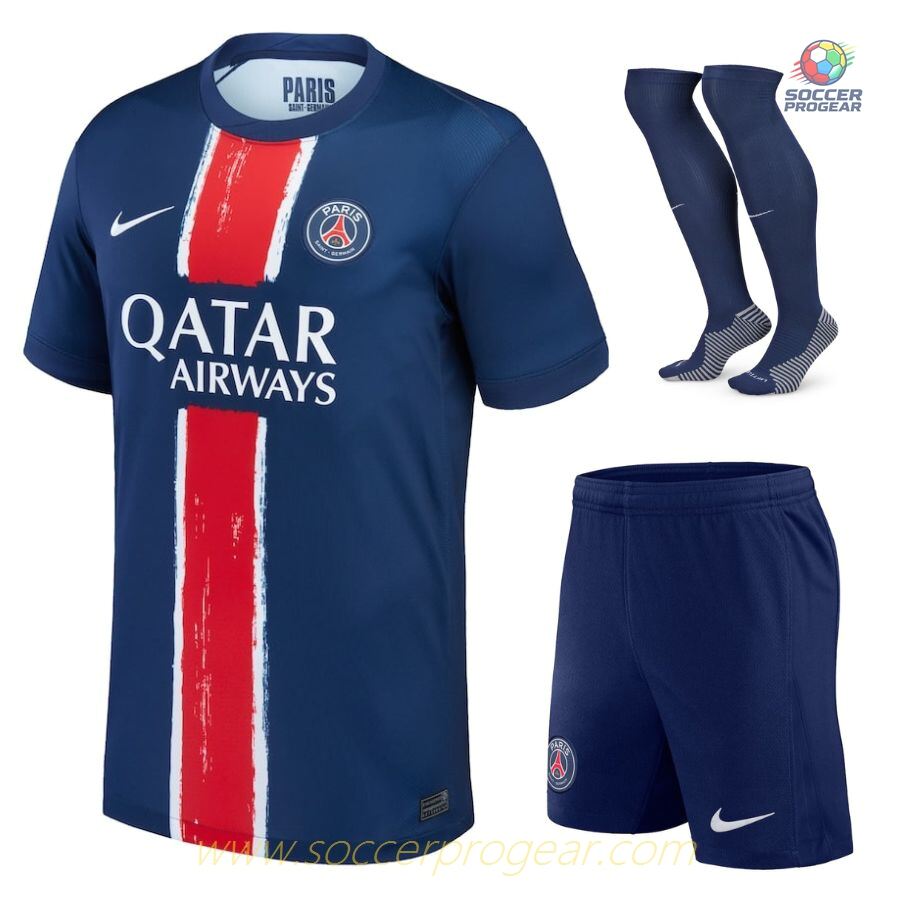 PSG Home Kids Edition Jersey Set Team Jersey 2024-2025 Season