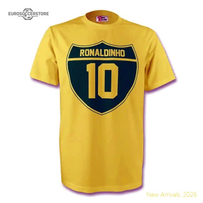 Authentic Ronaldinho Brazil T-shirt - Retro 2024-2025 Vintage