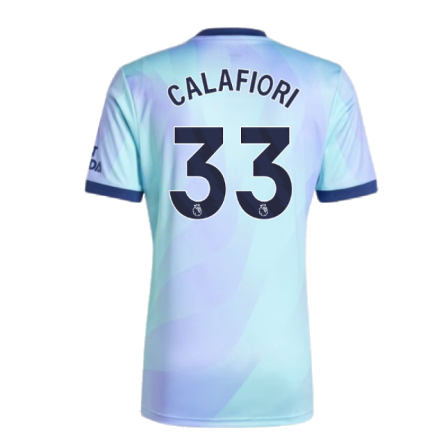 Official Licensed Arsenal Arsenal Third Shirt Calafiori #33 Update...