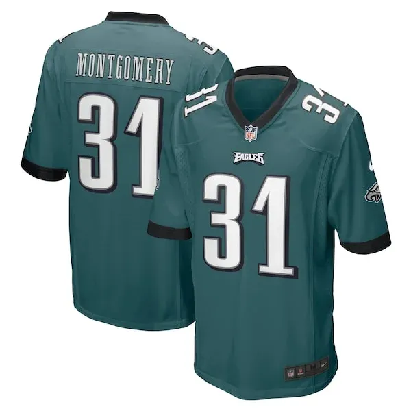 None Wilbert Montgomery  Jersey - Green | NFL Player Jersey | NFL Foot