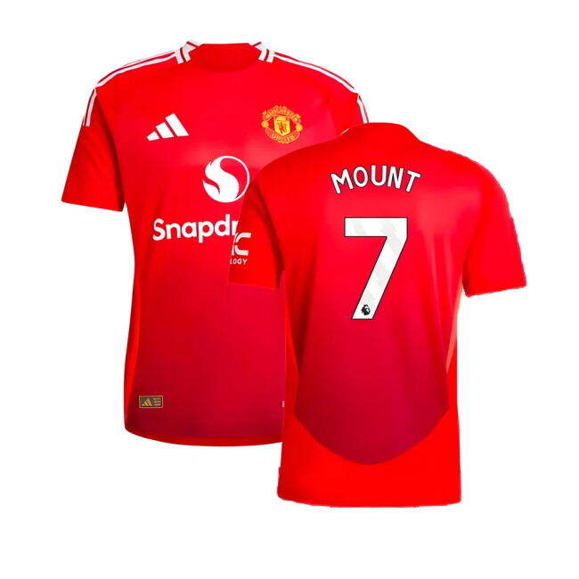 2024-20 Man Utd Home Soccer Jersey Mount 7 M S