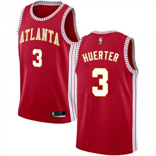Elite Hawks #3 Kevin Huerter 2024 Statement NBA Swingman Jersey Red -