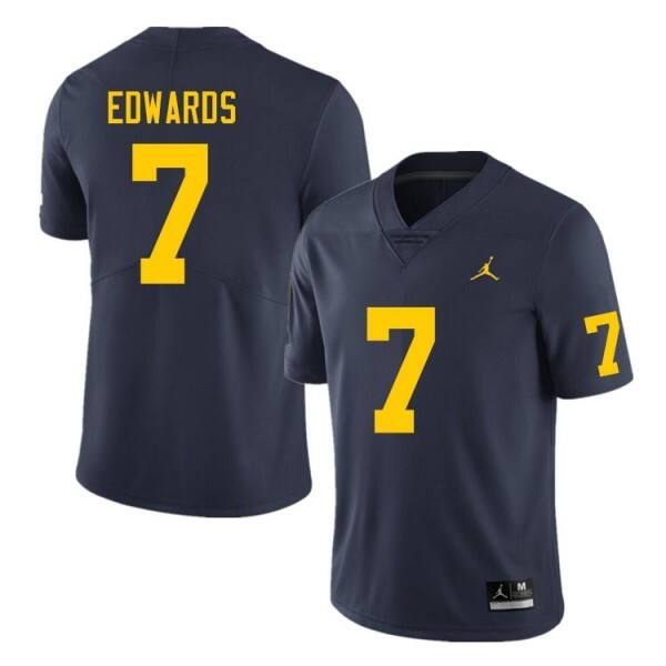 Men Ncaa Team Navy Men #7 Official Replica - Budget - Discounted