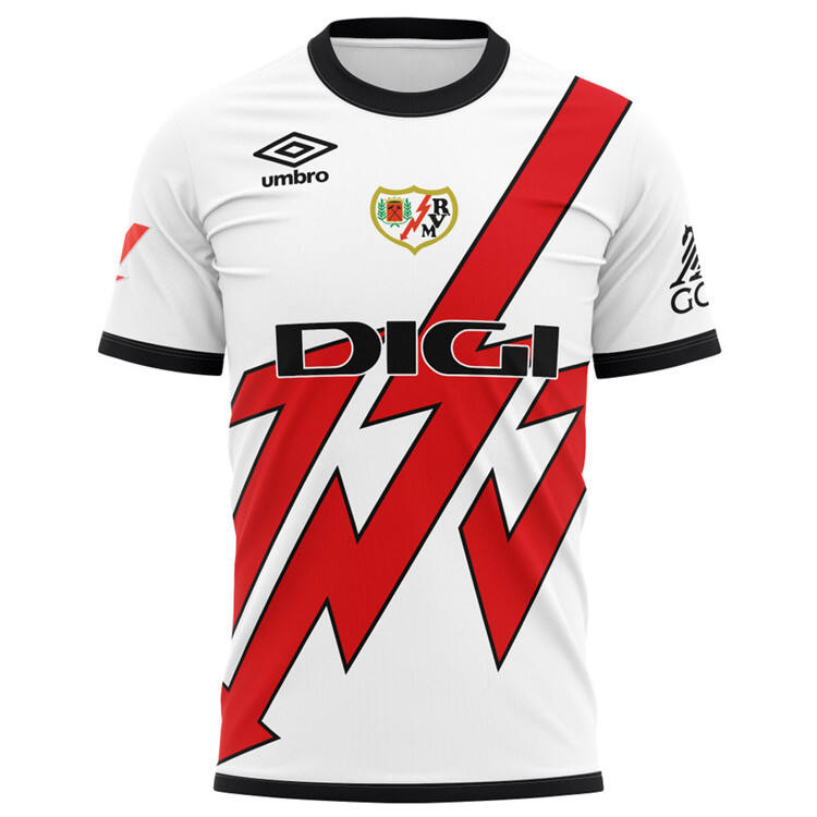 Rayo Vallecano 2425 Home Football Shirt - Official Replica 24250