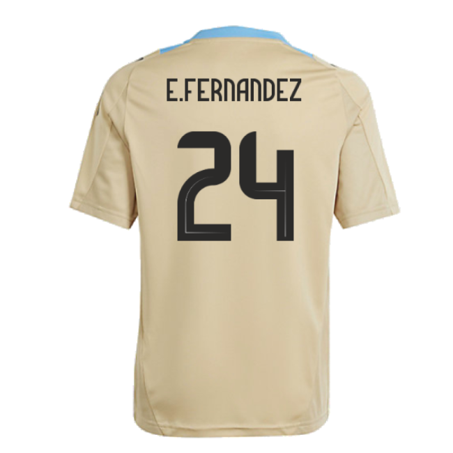 Cup 2024-2025 Argentina Training Jersey (Hazy Beige) - Kids