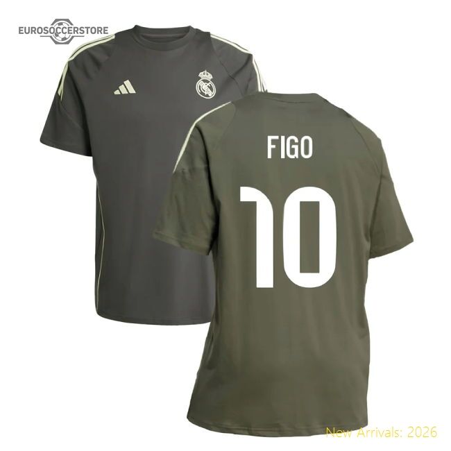2025-2026 Real Madrid Training Tee (utility Grey) (figo 10)