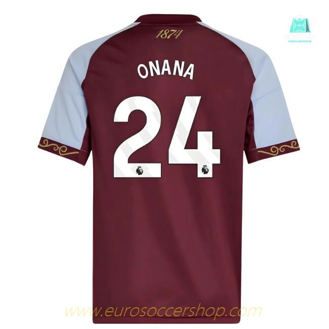 2025-2026 Aston Villa Home Shirt (Kids) (Onana 24)