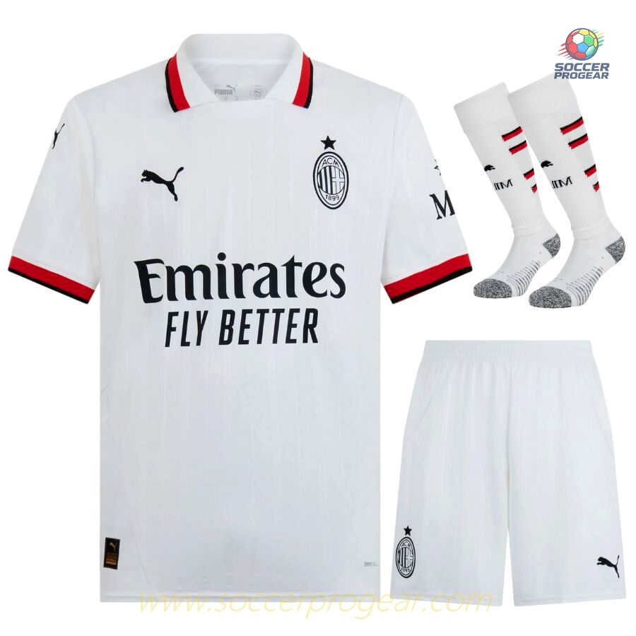 AC Milan Youthren's Soccer Uniform Away Team Football Jersey 2024/25 Collection