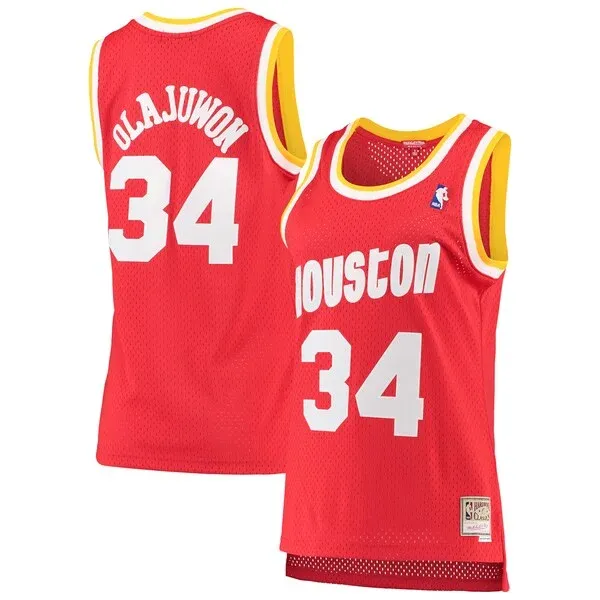 Hakeem Olajuwon HOU Swingman Jersey - stylish top-tier - Navy