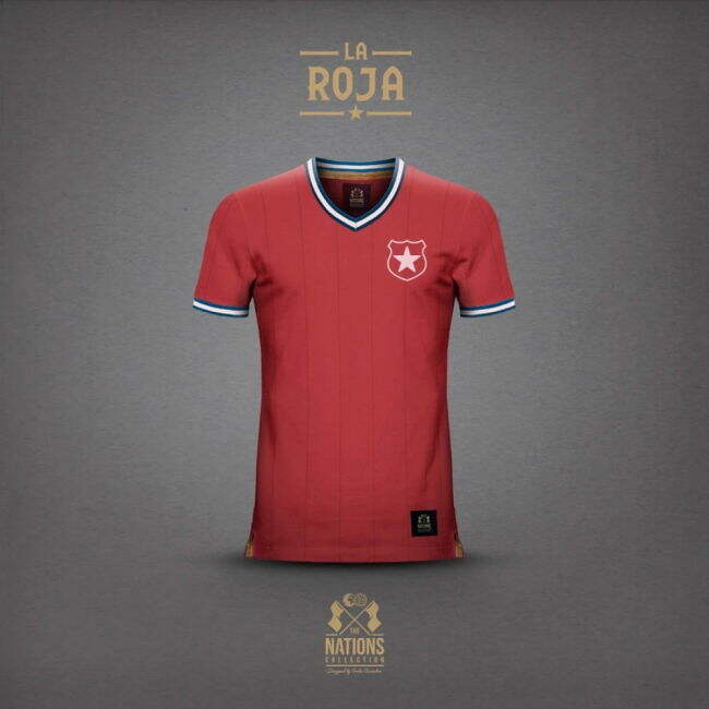 Vintage Chile La Roja Soccer Jersey