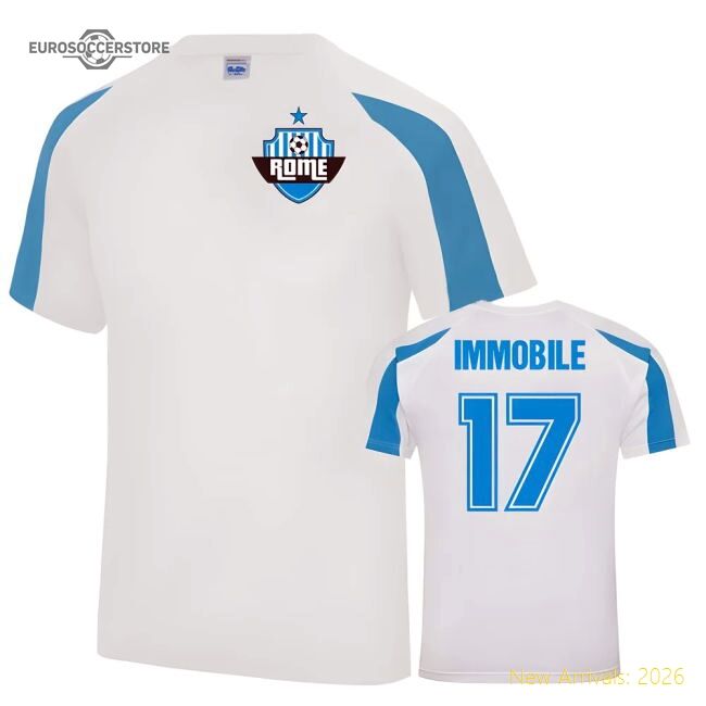 Luxury Ciro Immobile Eagles Sports Training Football Jersey (white)