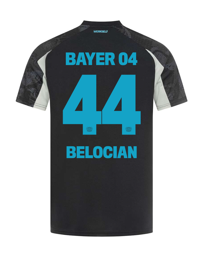 Bayer 04 Leverkusen Third Jersey for BELOCIAN, Number 44, Season 24-25